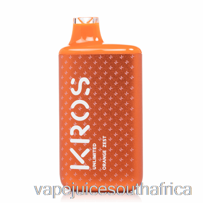 Vape Juice South Africa Kros Unlimited 6000 Disposable Orange Zest